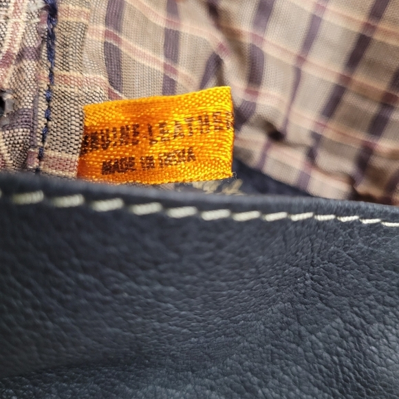 Emily Ann Of Boca Raton Leather Crossbody Bag Hand Painted - Picture 8 of 10